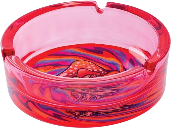 FUJIMA GLASS ASHTRAY 6"