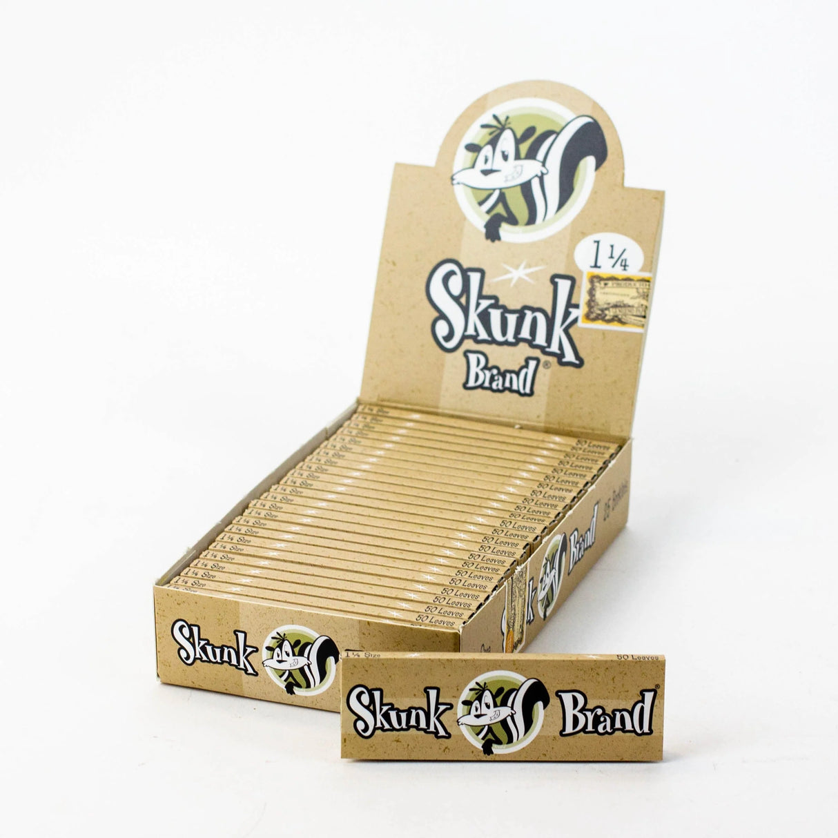 Skunk 1 1/4 Natural Gum Papers 50ct 25pk