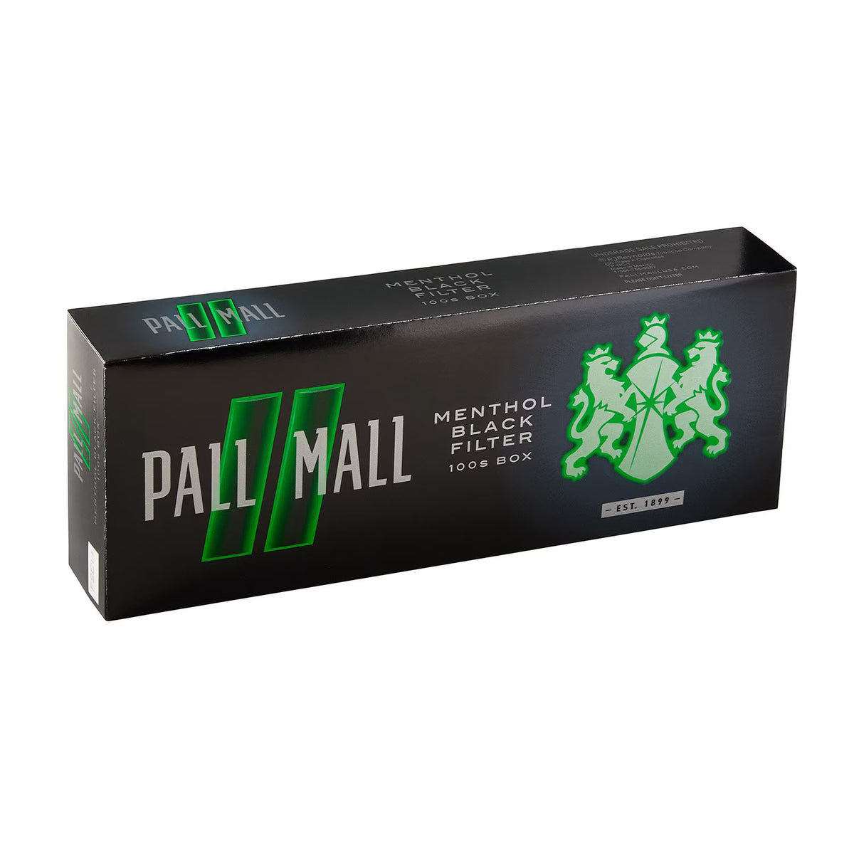 PALL MALL BLACK MENTHOL 100 BOX / 10CT