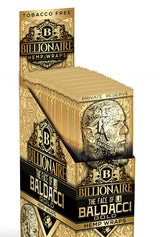 view of the Billionaire organic hemp wraps Baldacci Gold flavor. A premium flavor from Billionaire.