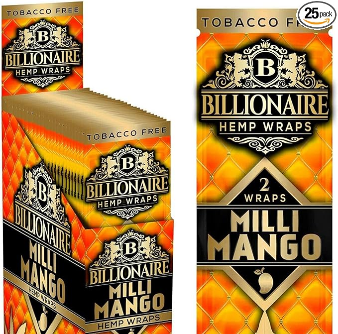 Billionaire Hemp Wraps 2ct 25pk
