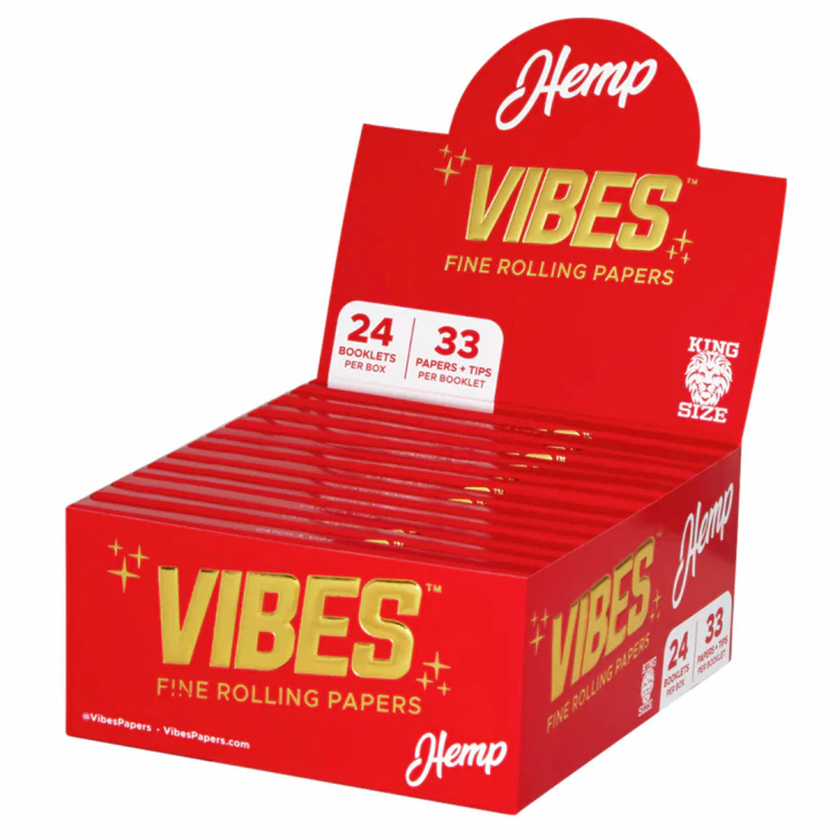 Vibes Fine Hemp Rolling Papers 50ct 50pk