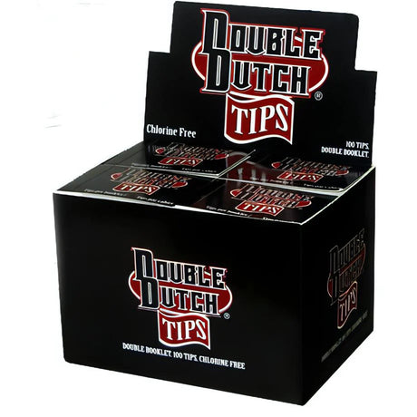 Box of Double Dutch Tips with black and red design