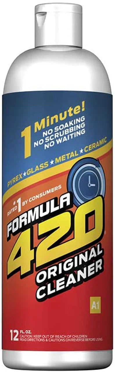Bottle of Formula 420 Original Cleaner with label on a white background