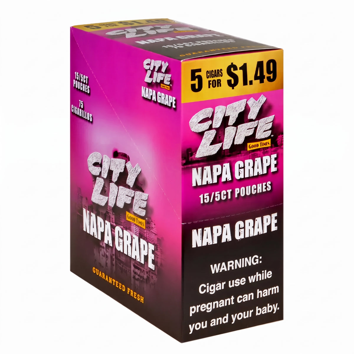 City Life Cigarillos 5 for $1.49 (15-Count Box of 5-Packs)