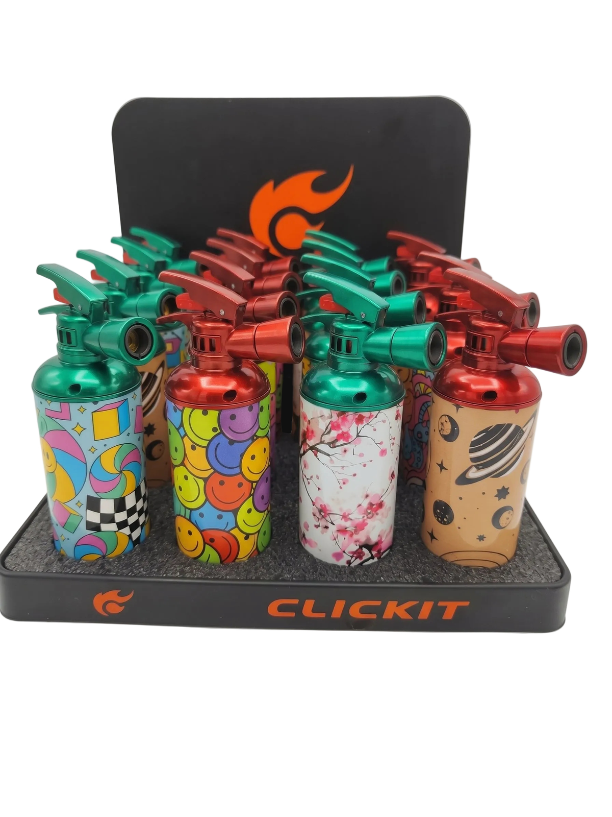 Fire Extinguisher Torches Display
