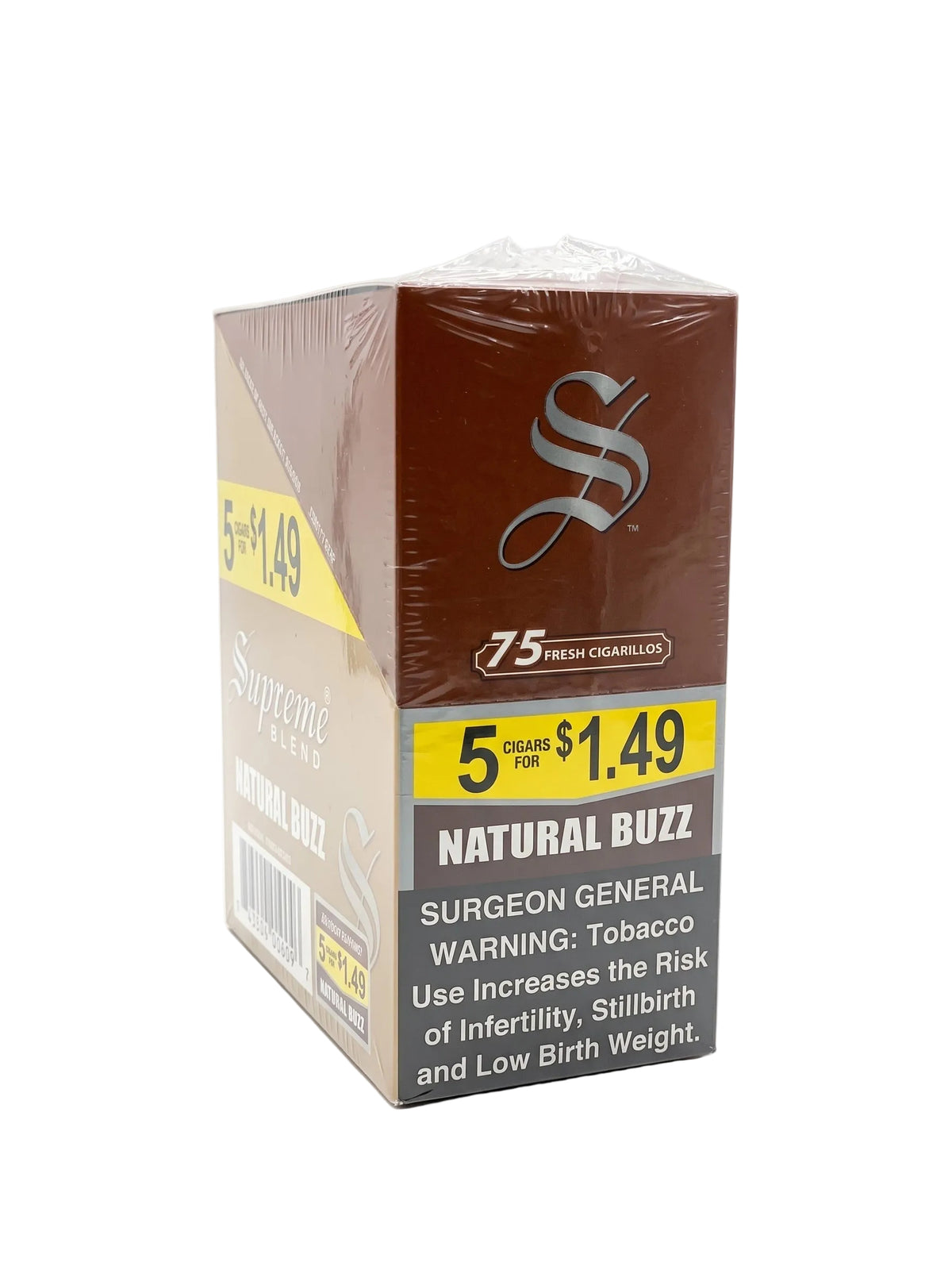 Supreme Cigarillos 5 for $1.49 (15-Count Box of 5-Packs)