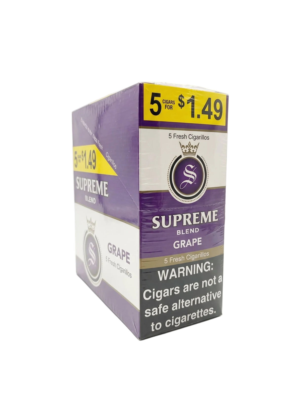 Supreme Cigarillos 5 for $1.49 (15-Count Box of 5-Packs)