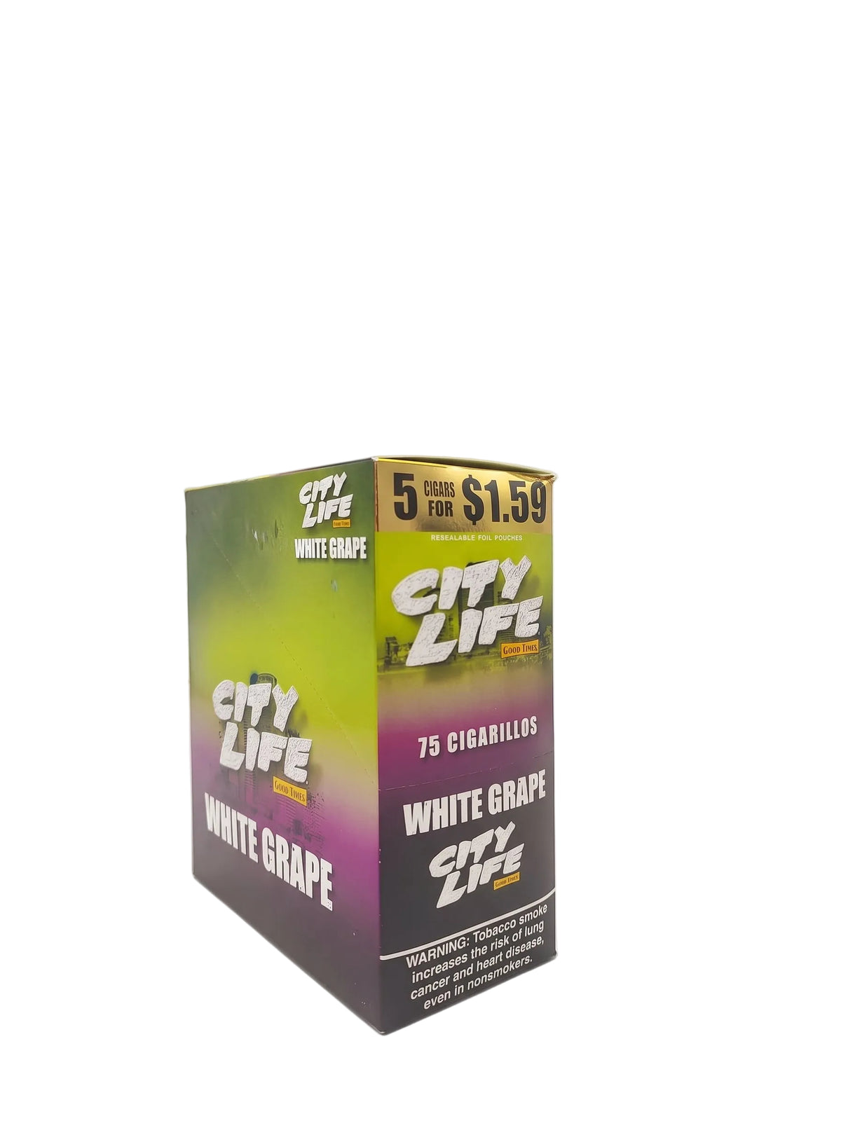 City Life Cigarillos 5 for $1.59 (15-Count Box of 5-Packs)