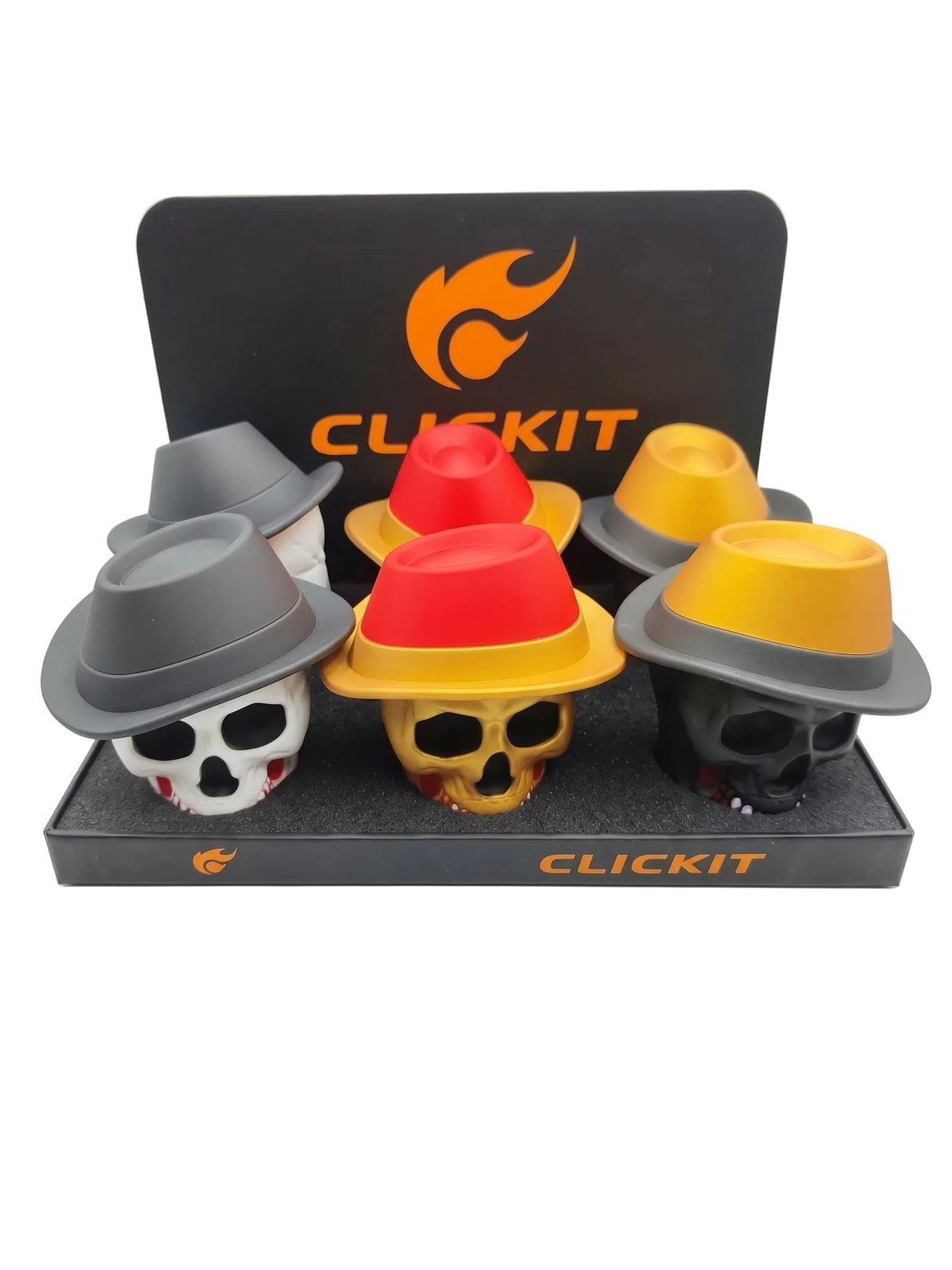 Skull W/Hat Grinders Display