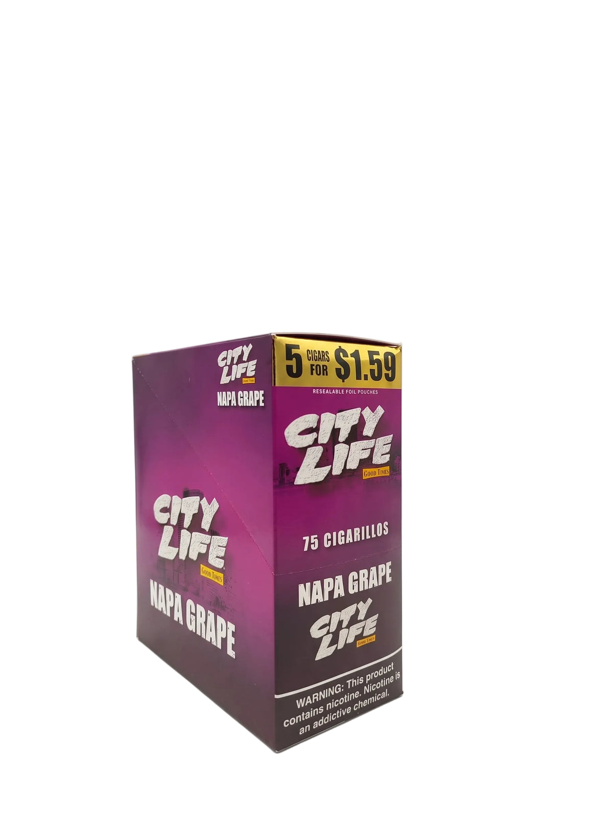 City Life Cigarillos 5 for $1.59 (15-Count Box of 5-Packs)