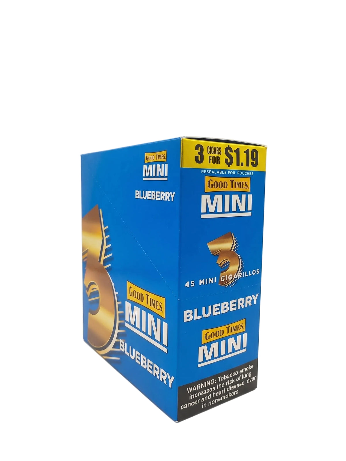 Good Times Mini Cigarillos (15-Count Box of 3-Packs)
