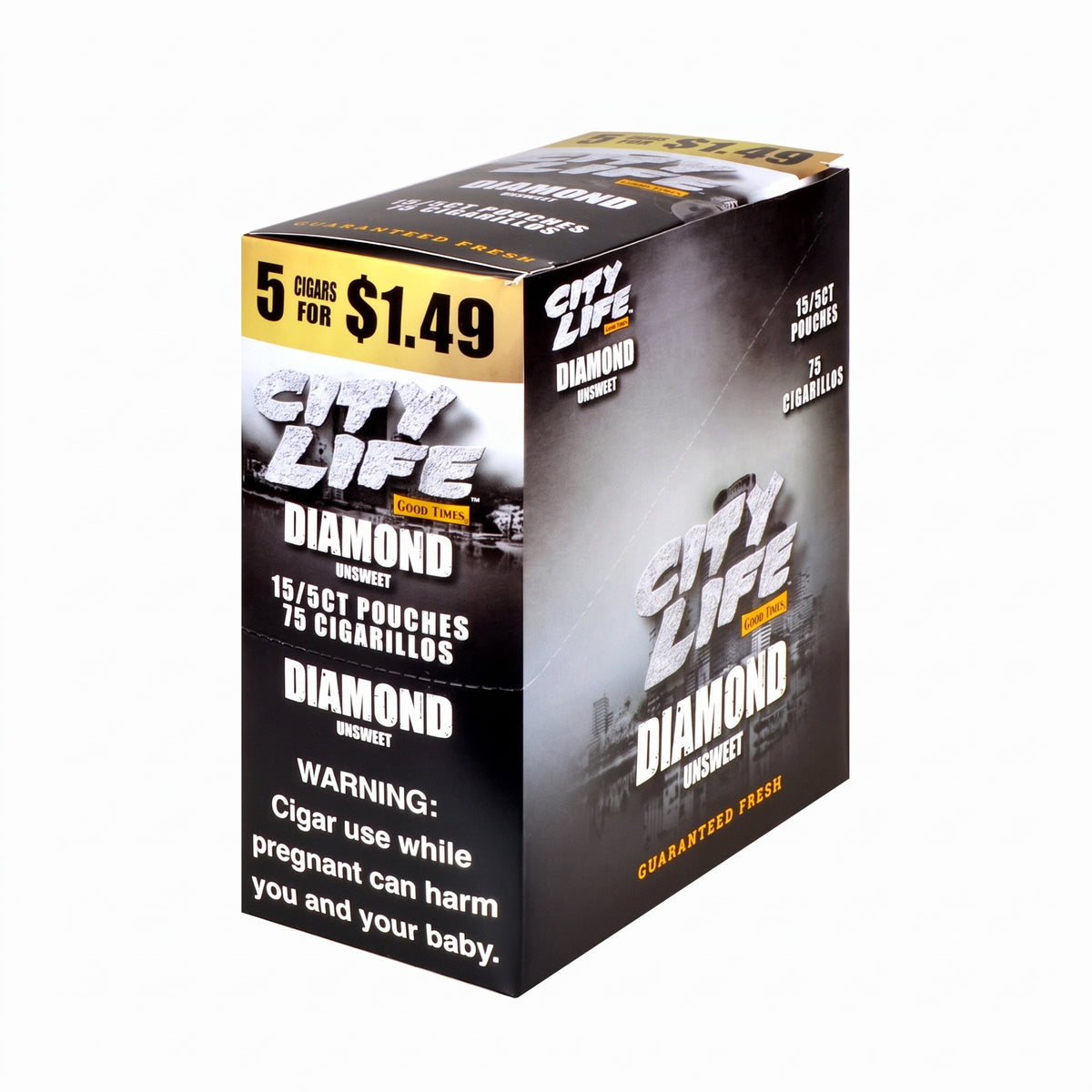 City Life Cigarillos 5 for $1.49 (15-Count Box of 5-Packs)