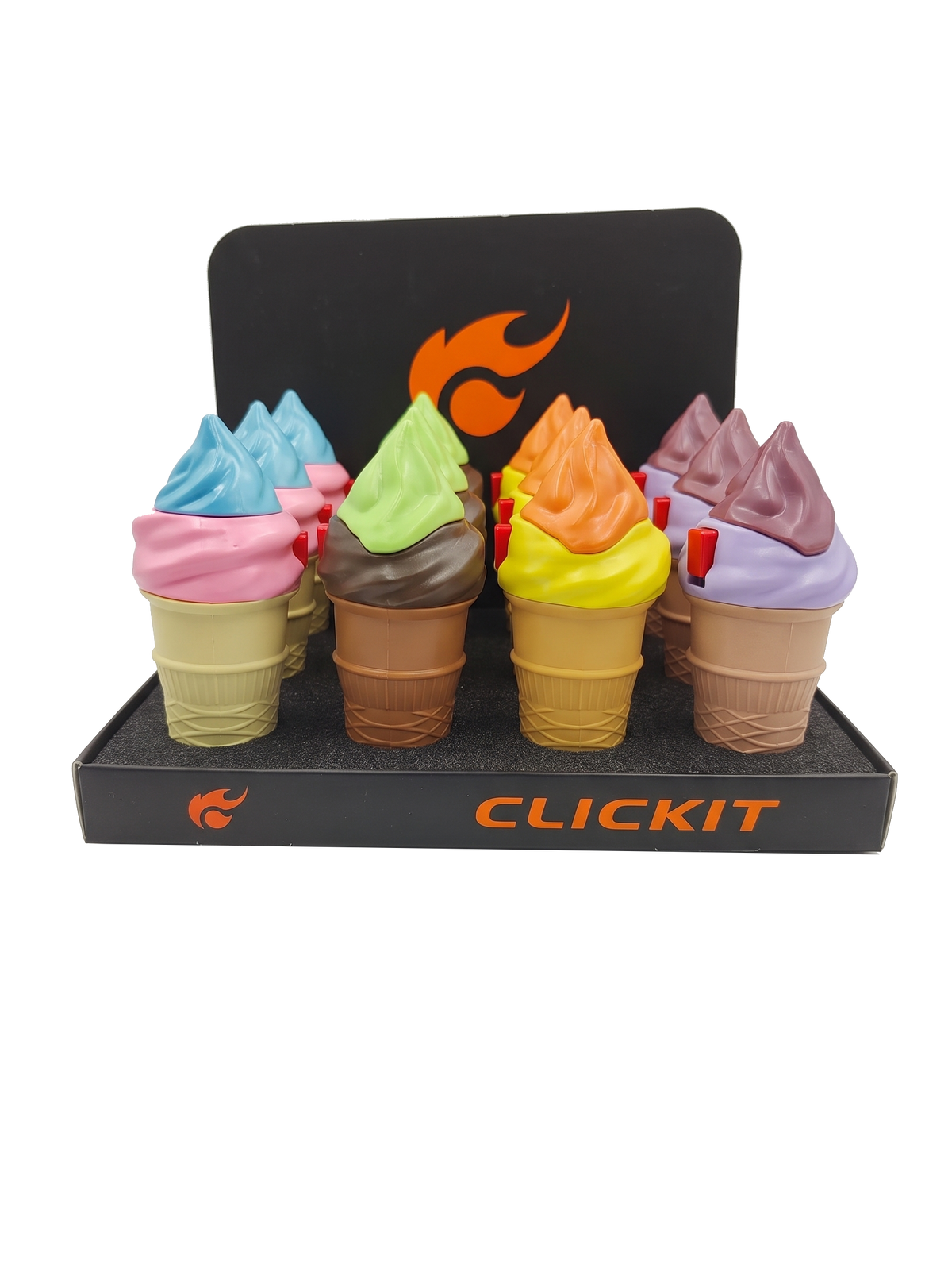Ice Cream Cone Torches Display
