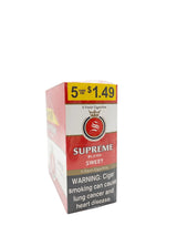 Supreme Cigarillos 5 for $1.49 (15-Count Box of 5-Packs)