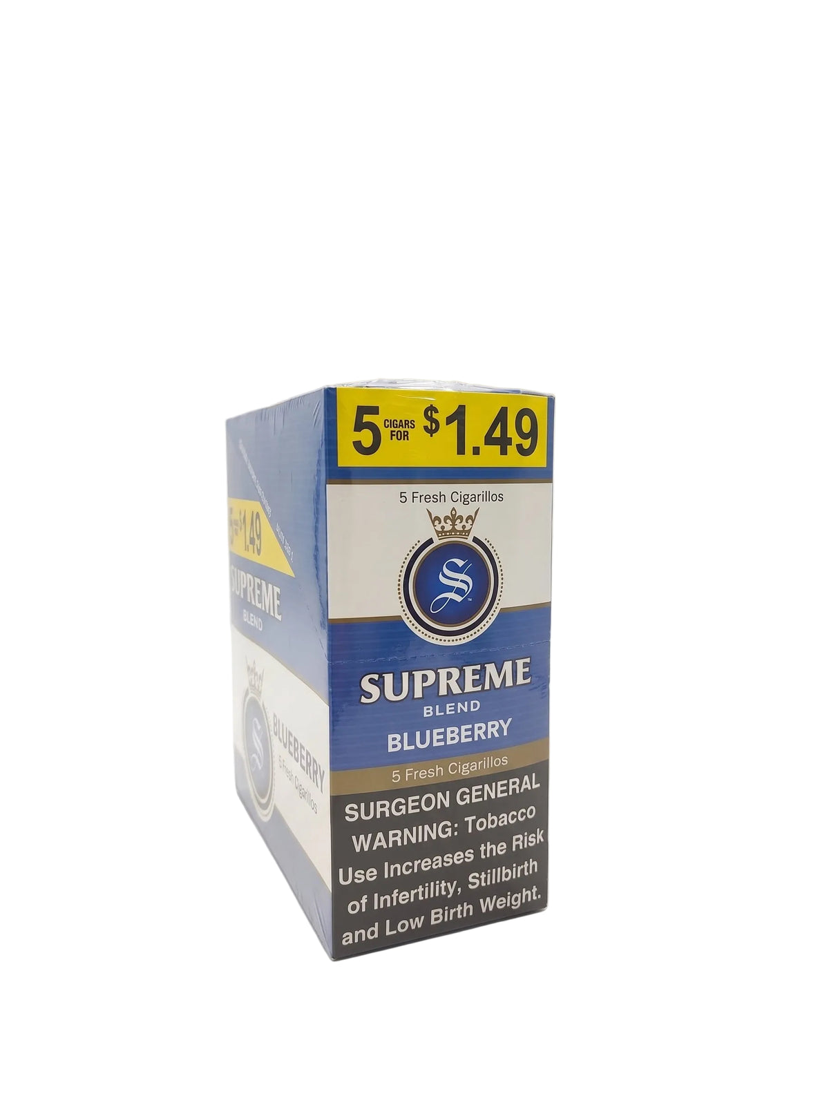 Supreme Cigarillos 5 for $1.49 (15-Count Box of 5-Packs)