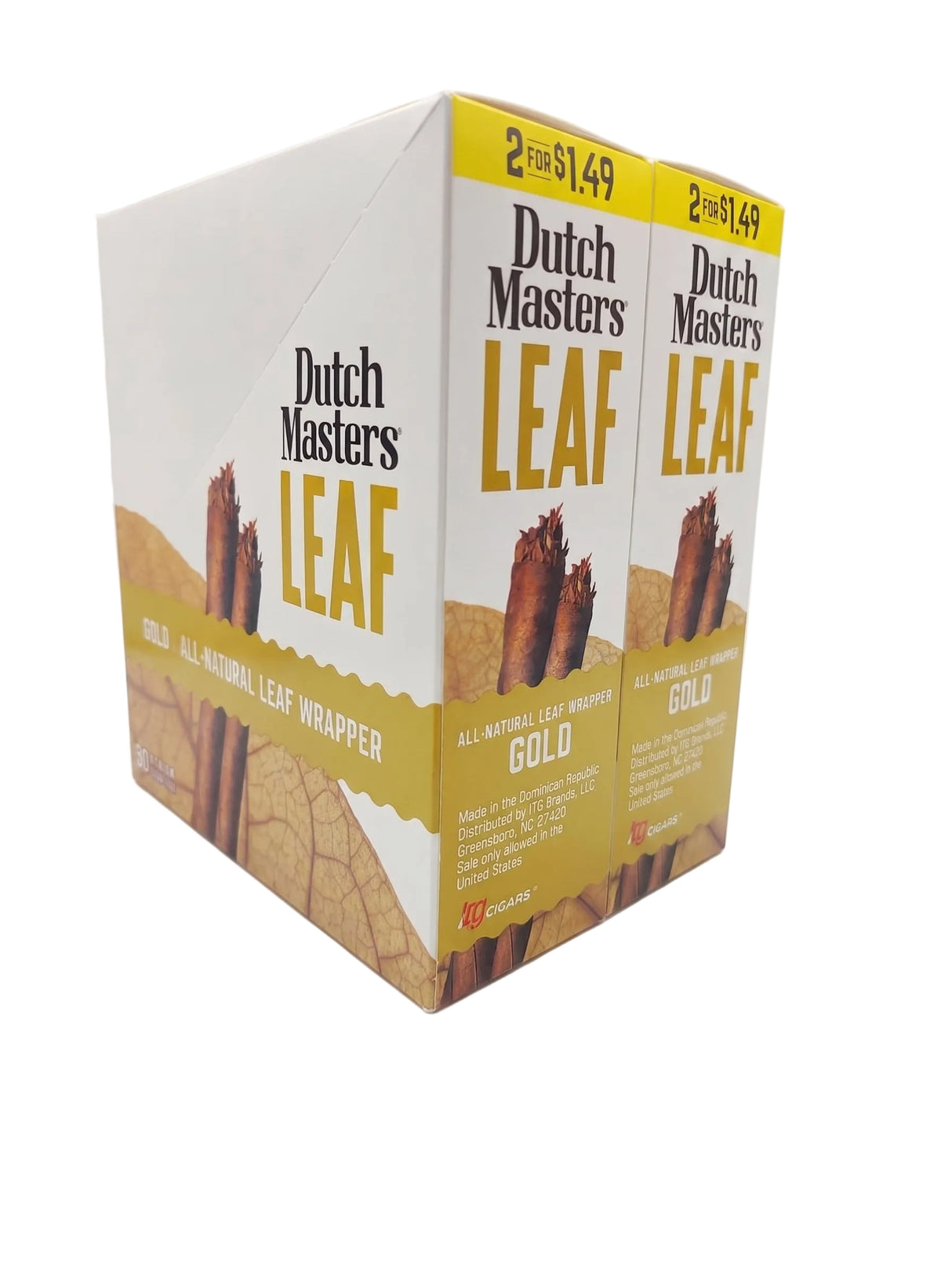 Dutch Masters Leaf Cigarillos - 15 Count Box of 2 Packs