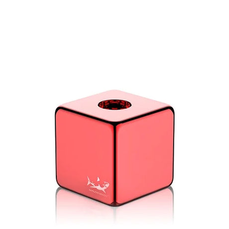 angled view of the Hamilton devices cube. A unique shaped vaporizer with a quality metal construction with fast charging.
