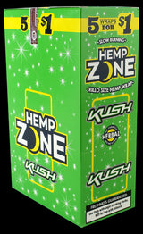 Hemp Zone Hemp Wraps – Tobacco-Free 5-Pack 15ct Display Box
