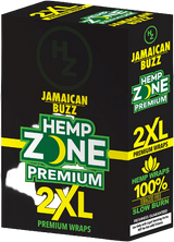 Hemp Zone 2XL Hemp Wraps – Tobacco-Free 2-Pack 15ct Display Box