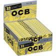 angle view of the OCB Solaire slim papers. Light weight tasteless papers made of natural materials for a premium elevated experience.