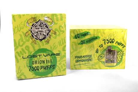 LOST VAPE ORION BAR 7500 PUFF 10CT PINEAPPLE LEMONADE