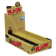 front view of the RAW classic 1 1/4 rolling papers, a natural and highly purchased smoking product from RAW.