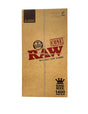 Front view of RAW King Size cones box on a white background. A product for bulk.