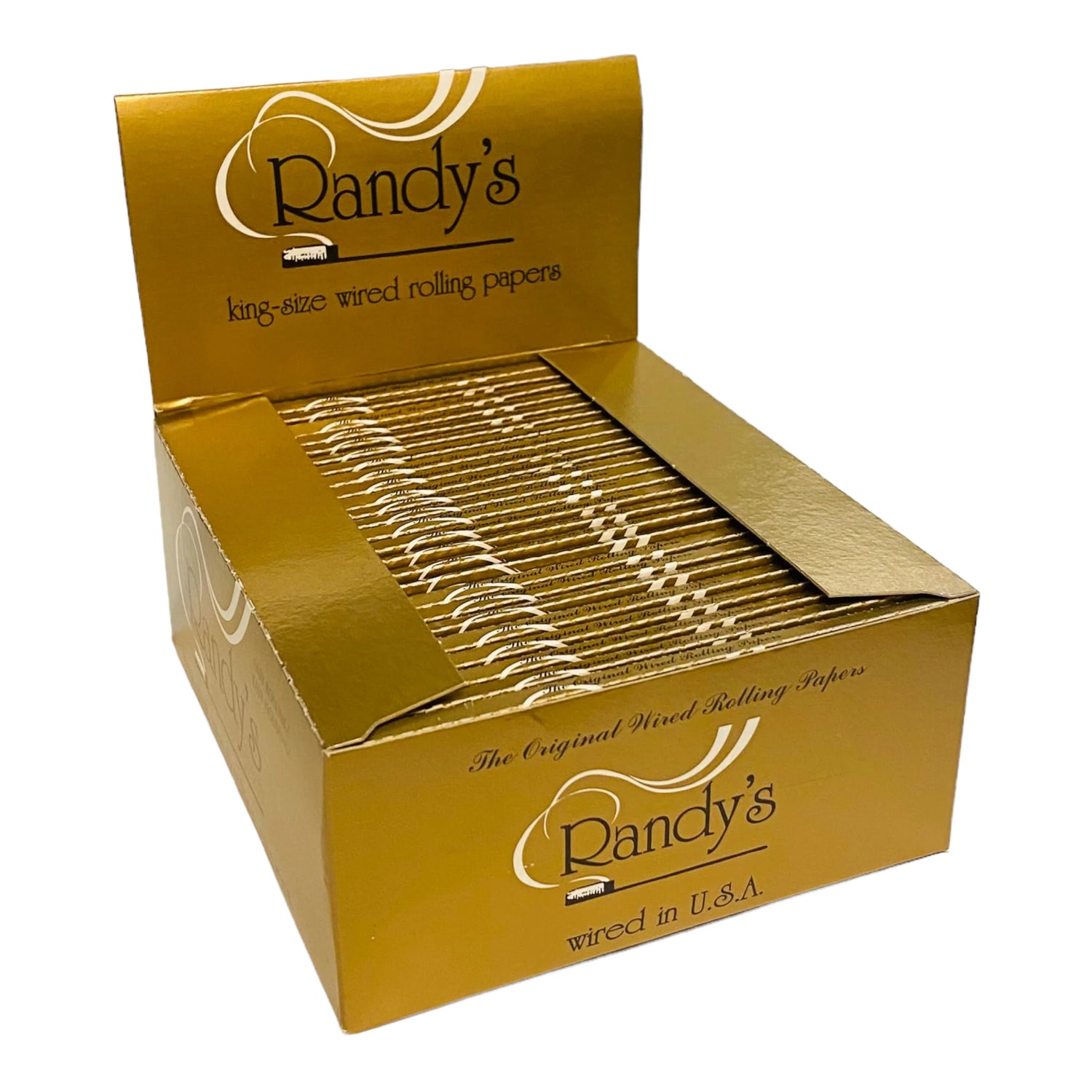 Randy's - 24 King Sized Wired Rolling Papers - 25pk. Display