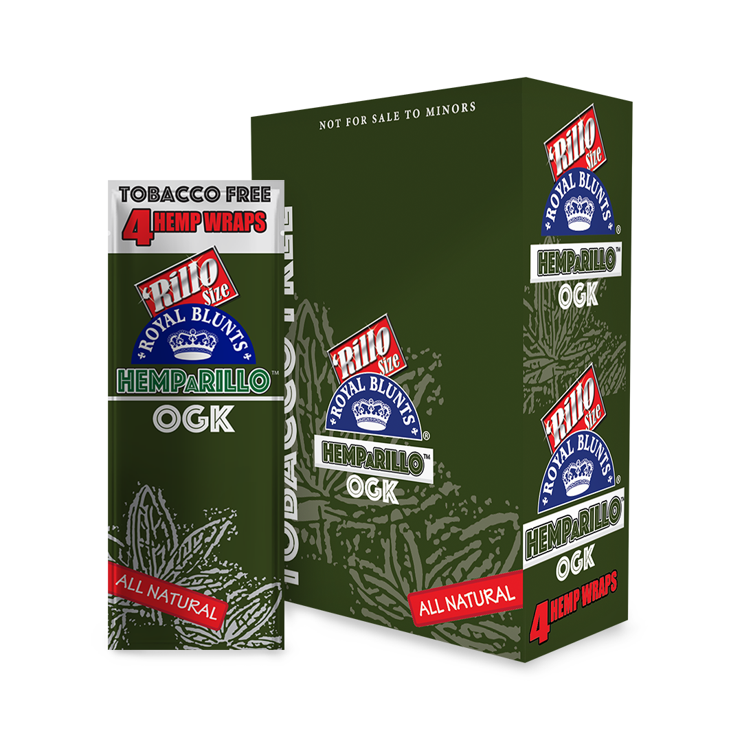 Royal Blunts Hemparillos – Premium Tobacco-Free Wraps 15ct / 4pk Display