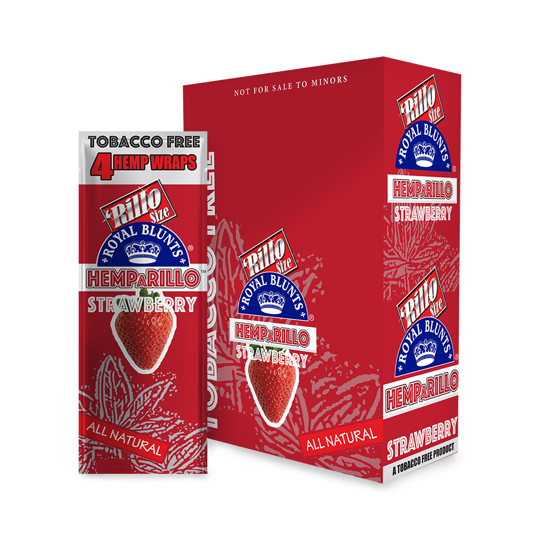 Royal Blunts Hemparillos – Premium Tobacco-Free Wraps 15ct / 4pk Display