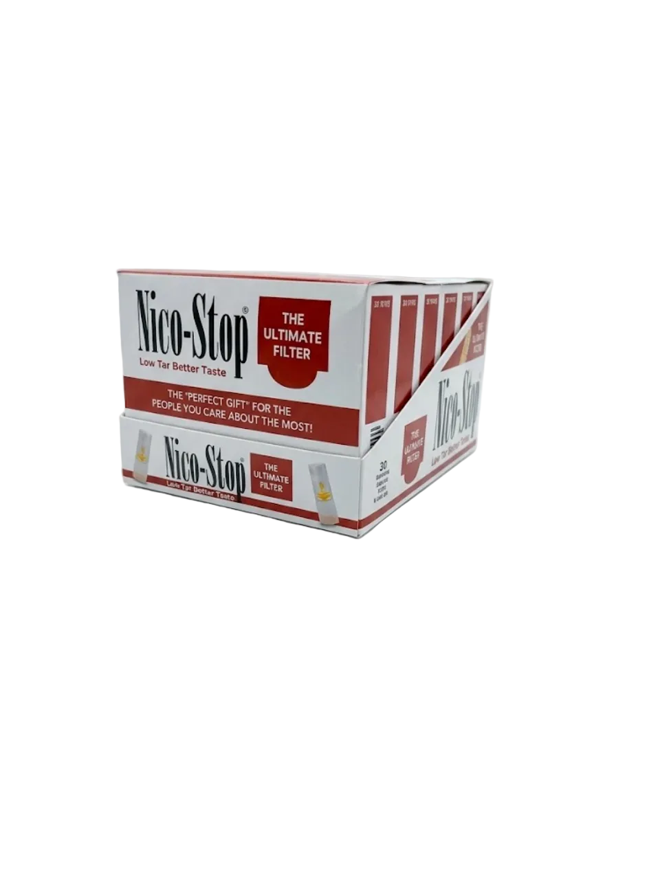 NICO STOP Lower Nicotine & Tar Filter 12CT Display