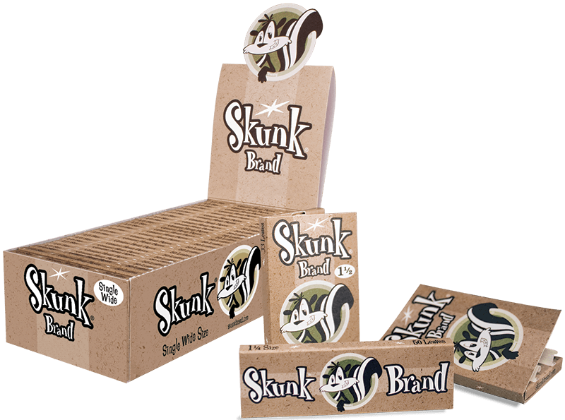 Skunk Single Wide Papers 50ct 25pk