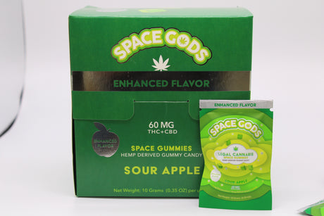 SPACE GODS DELTA 9 + CDB 60MG SOUR APPLE