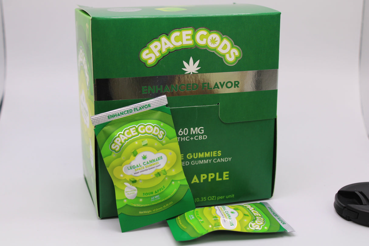 SPACE GODS DELTA 9 + CDB 60MG SOUR APPLE