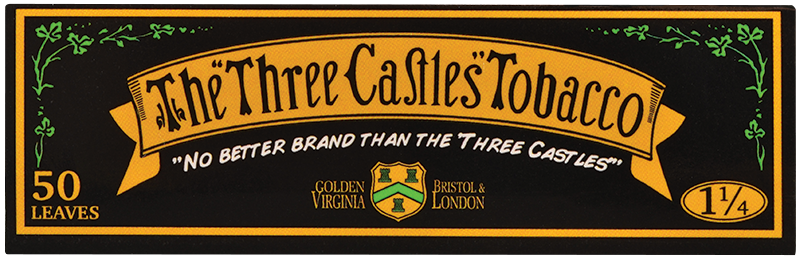 logo view of the Three Castles Tobacco brand. A sophisticated rolling paper company for the smoking enthusiast.