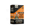 side view of the twisted hemp pre rolls display box, made with a tangerine dream flavor for a refreshing smoking experience.