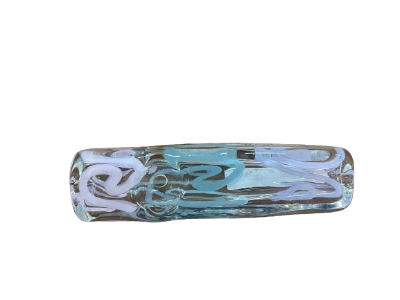 Square Glass Hand Pipe 1ct - Assorted