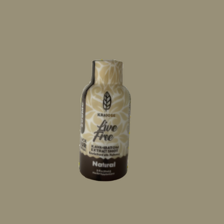 Kradose 7ohmz Live Free kava + Kratom Shots 600mg 1ct