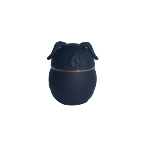 62mm 4pc Dog Shape Metal Grinder - Assorted 1ct