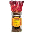 view of the Wild Berry Mulbery incense 100 pack in a separate jar. A classic blend of tart, and sugary sweetness. giving a inviting atmosphere. 
