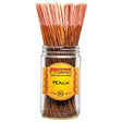front view of wild berry peach incense sticks 100 count. A hand dipped incense giving a refreshing and sweet aroma.