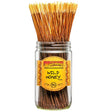 front view of the natural color Wild Honey incense sticks from Wild Honey. These premium incense give off a warm nectar fragrances with golden honey with hints of vanilla.