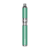 front view of the 2020 Edition Yocan Evolve Azure Green. a portable and convenient vaporizer with the modern performance for flavor and consistency.