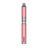 front view of the 2020 Edition Yocan Evolve in Sakura Pink. a portable and convenient vaporizer with the modern performance for flavor and consistency.