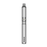 front view of the 2020 Edition Yocan Evolve in silver. a portable and convenient vaporizer with the modern performance for thick and satisfying clouds.