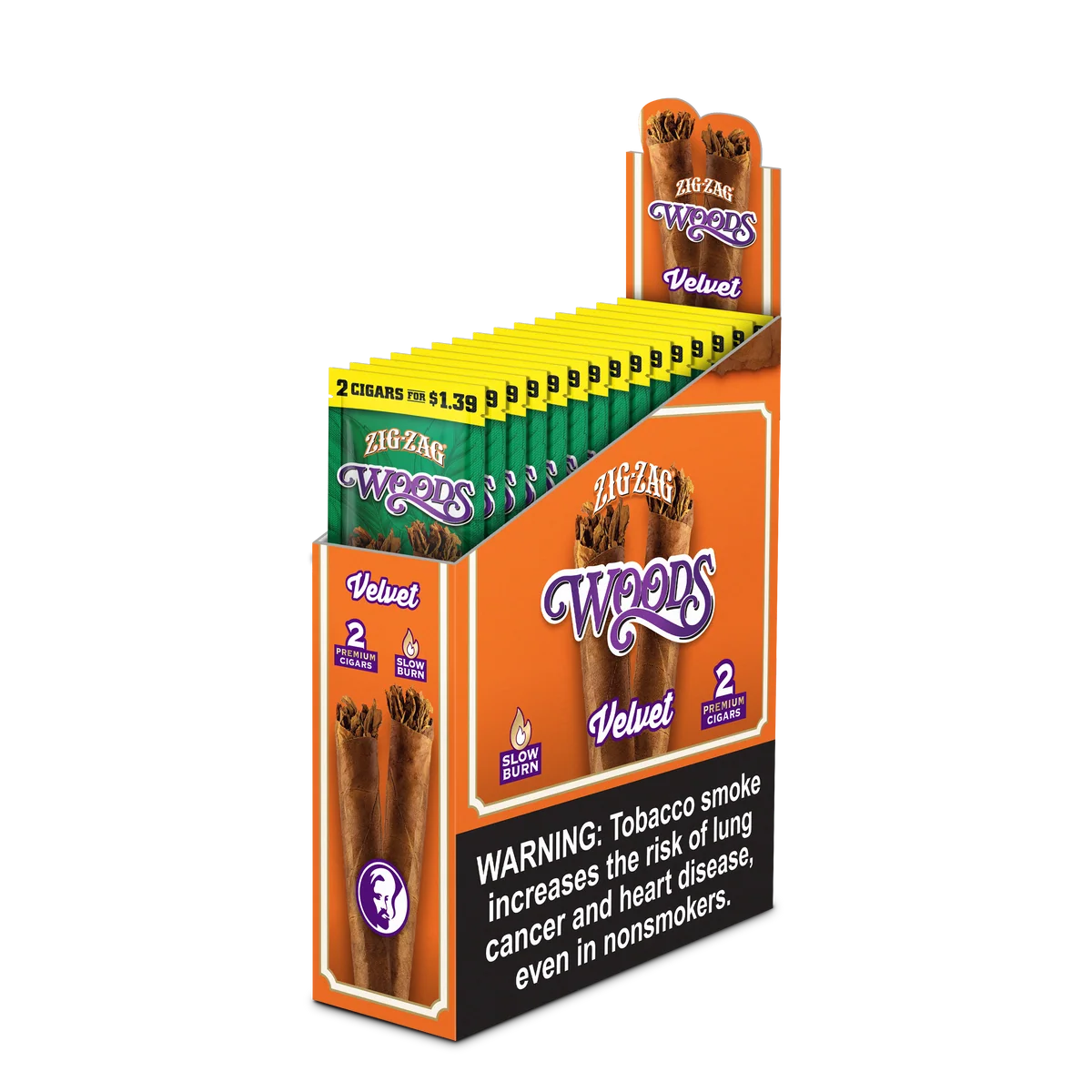 Zig-Zag Woodz - 15 Count Box of 2 Packs