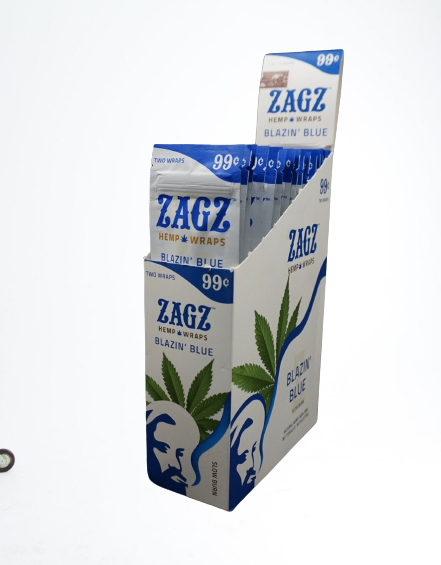 Zig-Zag Hemp Wraps – 25-Count Display Box