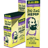 Zig-Zag Hemp Wraps – 25-Count Display Box