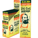 Zig-Zag Hemp Wraps – 25-Count Display Box